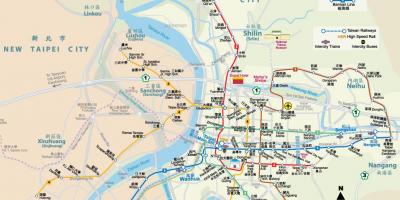 Taipei prensipal estasyon tren kat jeyografik