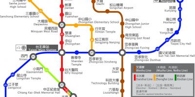 Thsr Taipei estasyon kat jeyografik