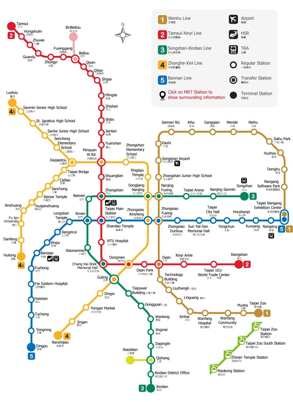 Taipei transpò rapid kat jeyografik