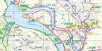 Kat jeyografik nan Taipei bisiklèt chemen