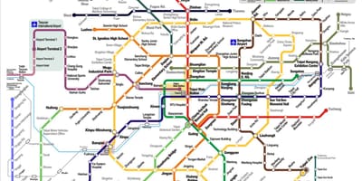 Tren Taipei kat jeyografik